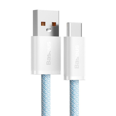 Кабель Baseus Dynamic Series USB Type-A - USB Type-C (1 м, голубой) 