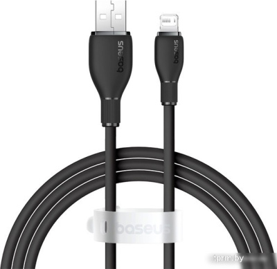 Кабель Baseus Pudding Series Fast Charging Cable 2.4A USB Type-A - Lightning (1.2 м, черный) 