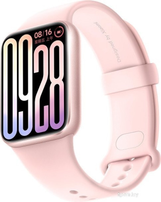 Фитнес-браслет Xiaomi Smart Band 9 Pro M2401B1 (розовый, с розовым силиконовым ремешком, международная версия) 