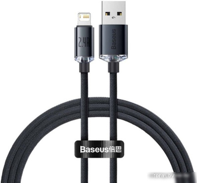 Кабель Baseus CAJY000001 USB Type-A - Lightning (1 м, черный) 