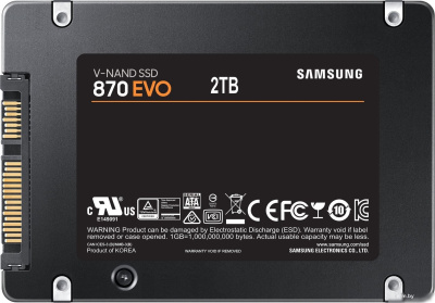 SSD Samsung 870 Evo 2TB MZ-77E2T0BW 