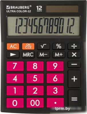 BRAUBERG Ultra Color-12-BKWR 250500 (черный/малиновый) 