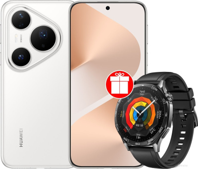 Телефон Huawei Pura 80 Pro LMR-LX9 12GB/512GB (белый) + умные часы Huawei Watch GT 5 по акции 