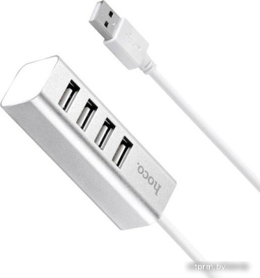 USB-хаб Hoco HB1 (серебристый) 