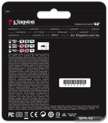 Kingston microSDHC (Class 10) 32GB (SDCA3/32GBSP) 