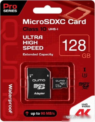 QUMO microSDXC QM128GMICSDXC10U3 128GB 