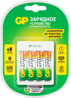 Аккумуляторы + зарядное GP Е411-270AAHCCS-2CR1