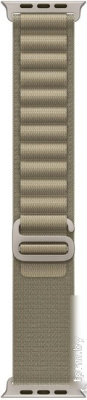 Умные часы Apple Watch Ultra 2 LTE 49 мм (титановый корпус, титановый/оливковый, текстильный ремешок размера M) 