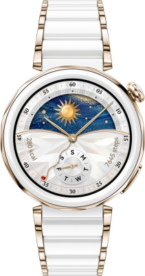 Умные часы Huawei Watch GT 5 Pro 42 мм (керамический белый) 