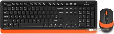 Офисный набор A4Tech Fstyler FG1010 (черный/оранжевый) 