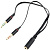 Разветвитель Cablexpert CCAB-02-35F2M-0.2MB 