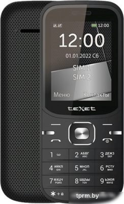 Кнопочный телефон TeXet TM-219 (черный) 