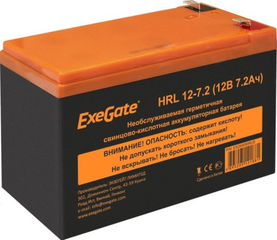 Аккумулятор для ИБП ExeGate HRL 12-7.2 (12В, 7.2 А·ч) 