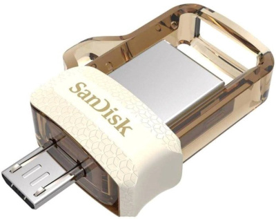 USB Flash SanDisk Ultra Dual M3.0 64GB (золотистый) 