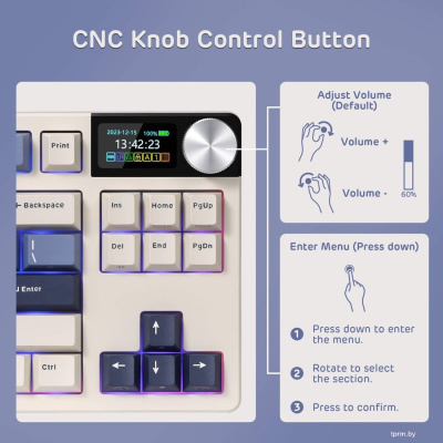 Клавиатура Royal Kludge S85 Horizon Blue (RK Cloud) 