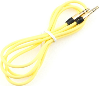 Кабель Cablexpert CCAB-01-35MM-1MY 3.5 мм - 3.5 мм (1 м, желтый) 