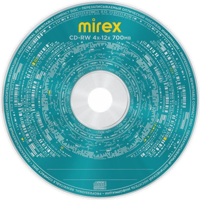 CD-RW диск Mirex 700Mb 12х UL121002A8L (10 шт.) 