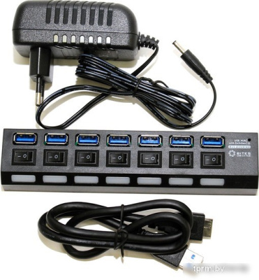 USB-хаб 5bites HB37-303PBK 