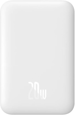 Внешний аккумулятор Baseus Magnetic Wireless PPCX020002 6000mAh (белый)