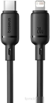 Baseus Silky Series Fast Charging Cable USB Type-C - Lightning (2 м, черный) 