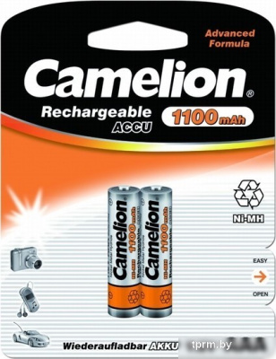 Аккумуляторы Camelion AAA 1100mAh 2 шт. [NH-AAA1100-BP2] 