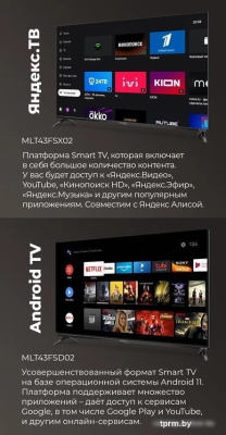 Телевизор MAUNFELD MLT43FSD02 