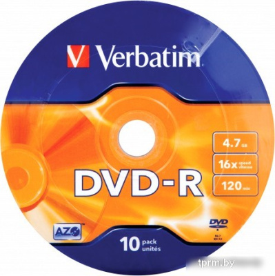 Verbatim 4.7Gb 16x 43729 (10 шт.) 