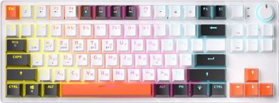 Клавиатура JEGG ZA87 Pro White Black Orange (TNT Yellow) 