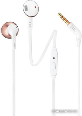 Наушники JBL T205 (розовое золото) 