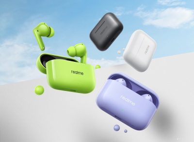 Наушники Realme Buds T200 (черный) 