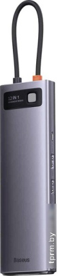 Док-станция Baseus Metal Gleam Series 12-in-1 Multifunctional Type-C Hub Docking Station WKWG020213 