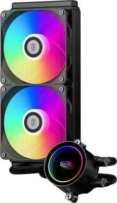 Система жидкостного охлаждения для процессора PCCooler DA240 ARGB (черный) 