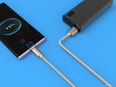 SmartBuy S02 USB-Type-A - Lightning (1 м, золотистый) 