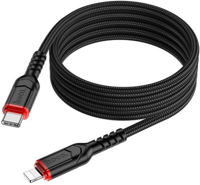 Кабель Hoco X59 USB Type-C - Lightning (1 м, черный) 