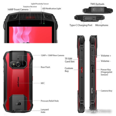 Смартфон Ulefone Armor 15 (черный) 