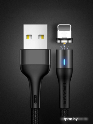 Кабель Usams USB Type-A - Lightning US-SJ352 (1 м, черный) 