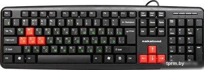 Клавиатура Nakatomi KN-02U Black-Red 