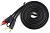 Кабель Linly Lighting Стереоминиджек - 2RCA (1.5 м, черный) 