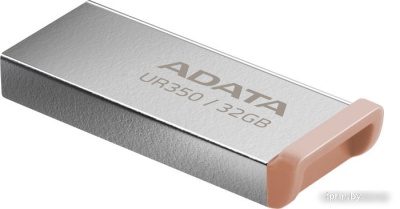USB Flash ADATA UR350 32GB UR350-32G-RSR/BG (серебристый/коричневый) 
