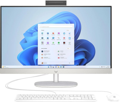 HP 27 AiO/ 27-cr0067ny/ i7-1355U/ 27 FHD IPS AG 300 nits/ Iris Xe/ 16GB/ 512GB/ DOS/ HP 125 USB White kbd+mouse/ ENG/ Shell White моноблок B89K0EA 