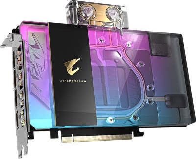 Видеокарта Gigabyte Aorus GeForce RTX 5080 Xtreme Waterforce WB 16G GV-N5080AORUSX WB-16GD 