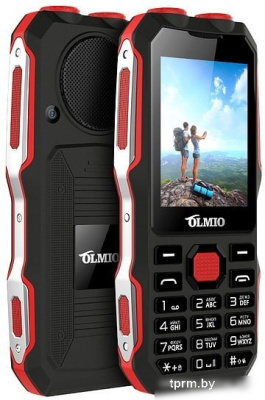 Мобильный телефон Olmio X02 (черный/красный) 