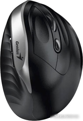Вертикальная мышь Genius Ergo 8250S (черный/серебристый) 