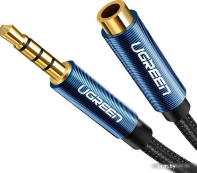 Кабель Ugreen AUX - AUX AV118-40674 (1.5 м, черный) 