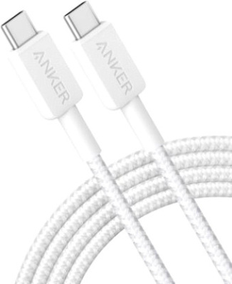 Кабель Anker PowerLine 322 USB Type-C - USB Type-C ANK-A81F7H21-WT (3 м, белый)
