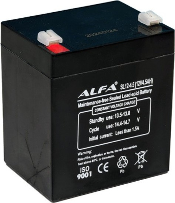 Аккумулятор для ИБП ALFA SL12-4.5 (12V-4.5Ah) 