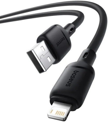 Baseus Silky Series Fast Charging Cable USB Type-A - Lightning (2 м, черный) 