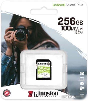Карта памяти Kingston Canvas Select Plus SDXC 256GB 