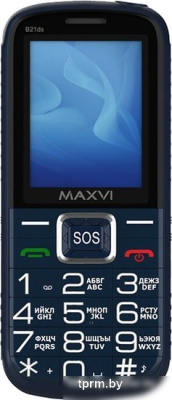 Мобильный телефон Maxvi B21ds (синий) 