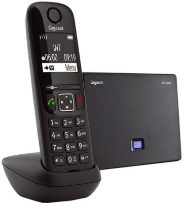 IP-телефон Gigaset AS690IP (черный) 